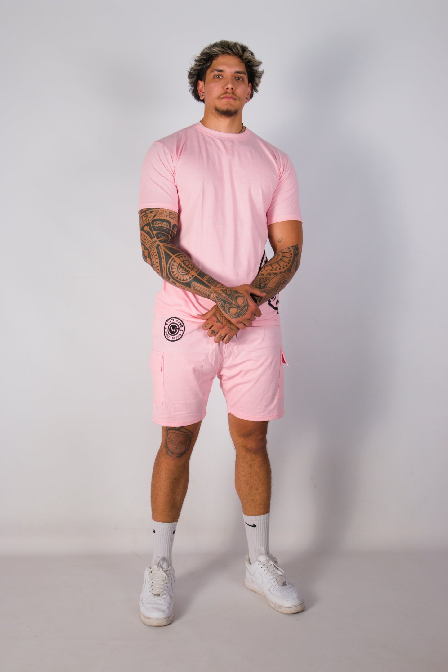 ENSEMBLE T-SHIRT SHORT MULTI GVNG ROSE