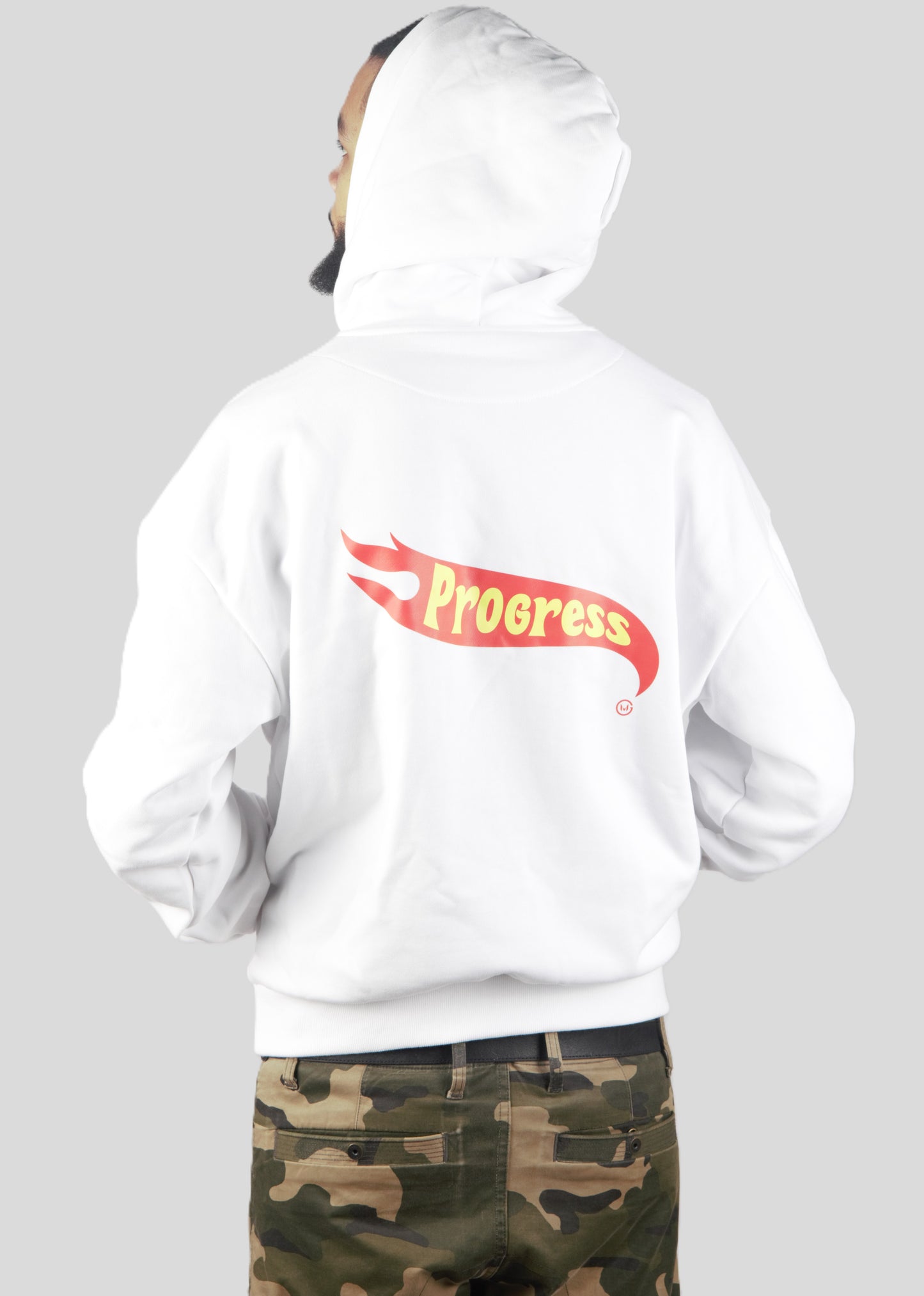 HOODIE WIP HOT WOT WHEELS BLANC