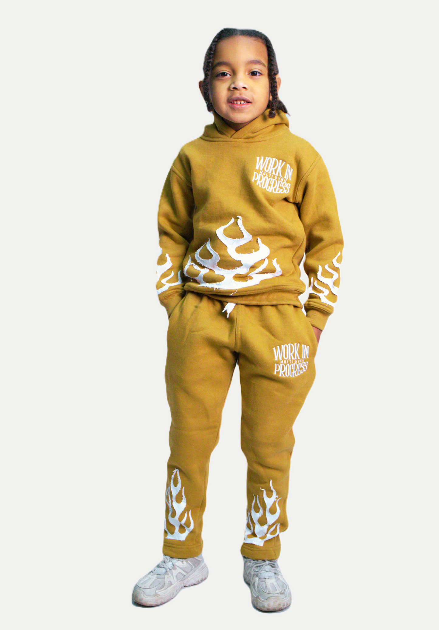 ENSEMBLE FLAMME KIDS MOUTARDE