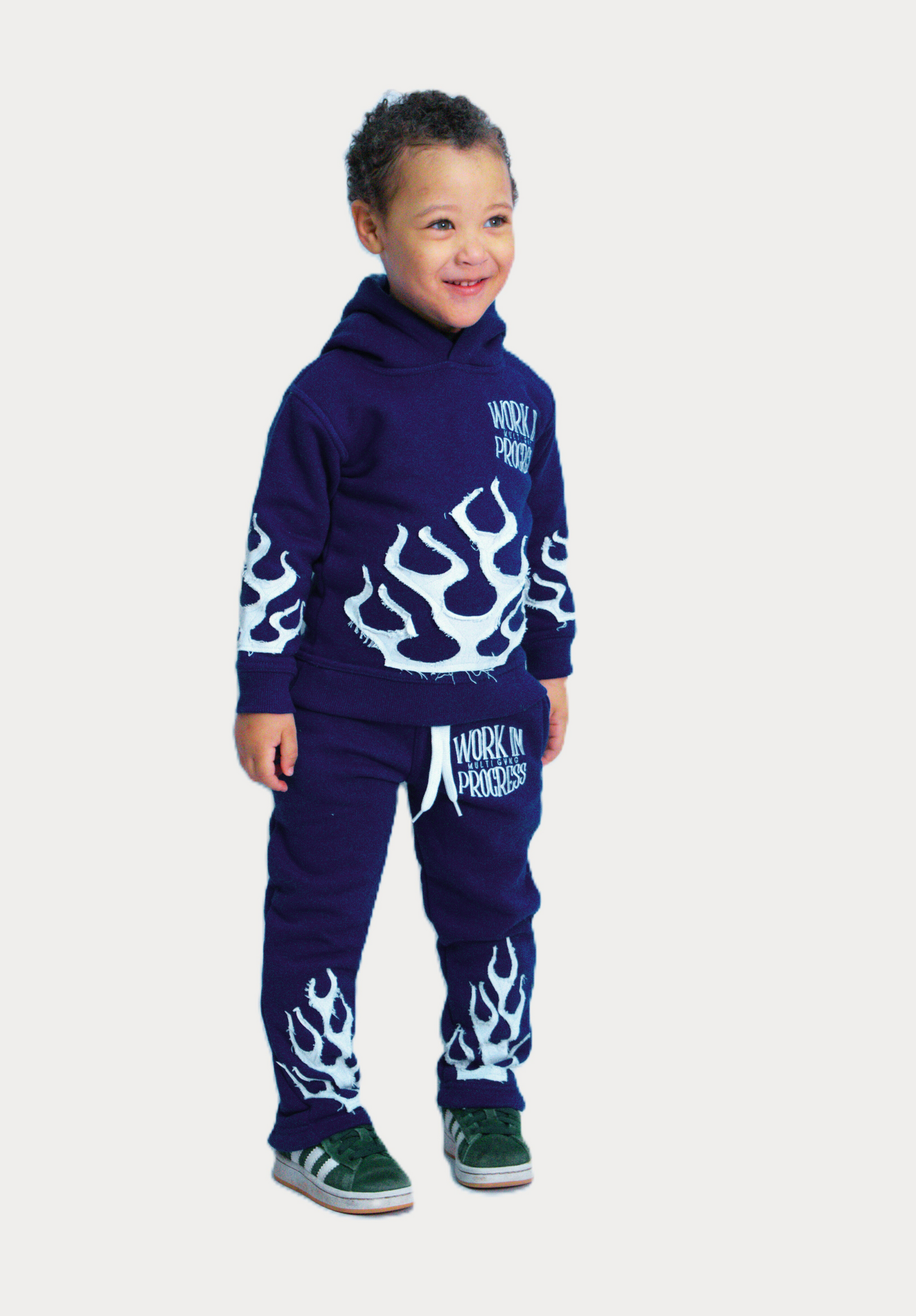 ENSEMBLE FLAMME KIDS BLEU