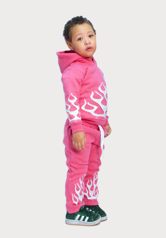 ENSEMBLE FLAMME KIDS ROSE