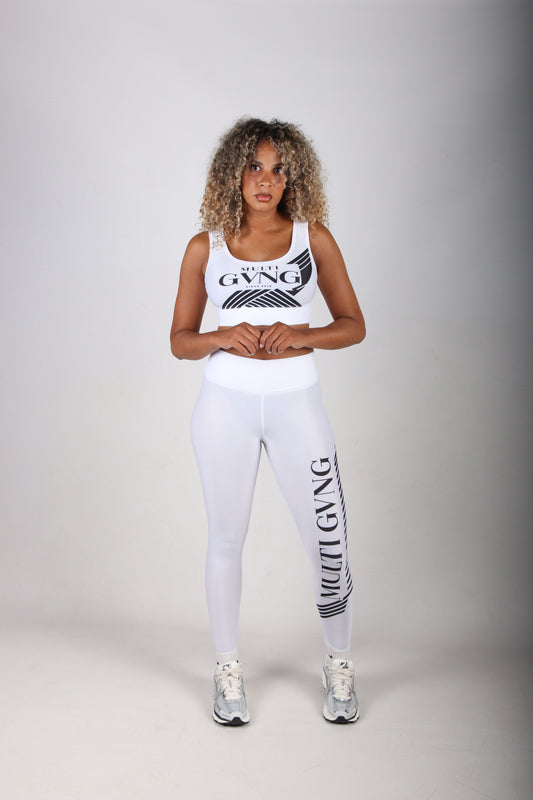 BRASSIÈRE ET LEGGING TRAINING BLANC