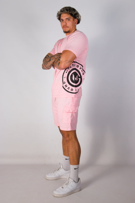 ENSEMBLE T-SHIRT SHORT MULTI GVNG ROSE